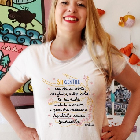 Sii gentile con le persone sensibili | T-shirt donna