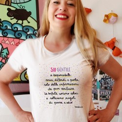 Sii gentile e responsabile | T-shirt donna