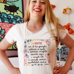 Sii gentile con il tuo groviglio interiore | T-shirt donna