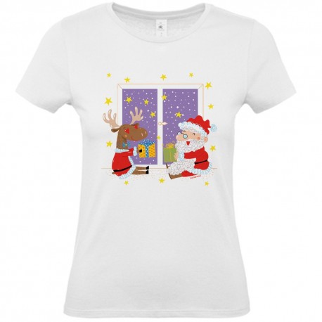 Babbo Natale e la renna | Tshirt
