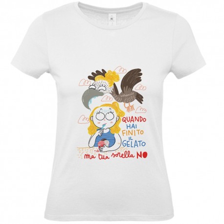 Avvoltoio sul gelato | T-shirt donna