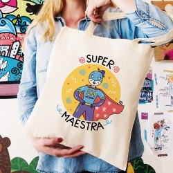 Shopper Super Maestra Logo con nome personalizzato