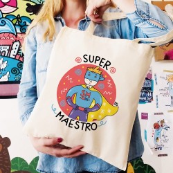 Shopper Super Maestra in azione personalizzata