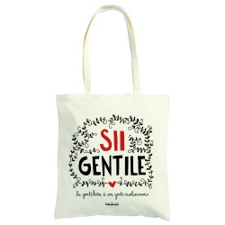 Sii gentile | Borsa shopper in cotone