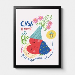 Casa è dove il cuore può riposare | Poster 50x70