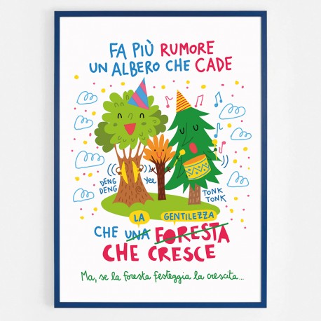 Una foresta che cresce | Poster 50x70